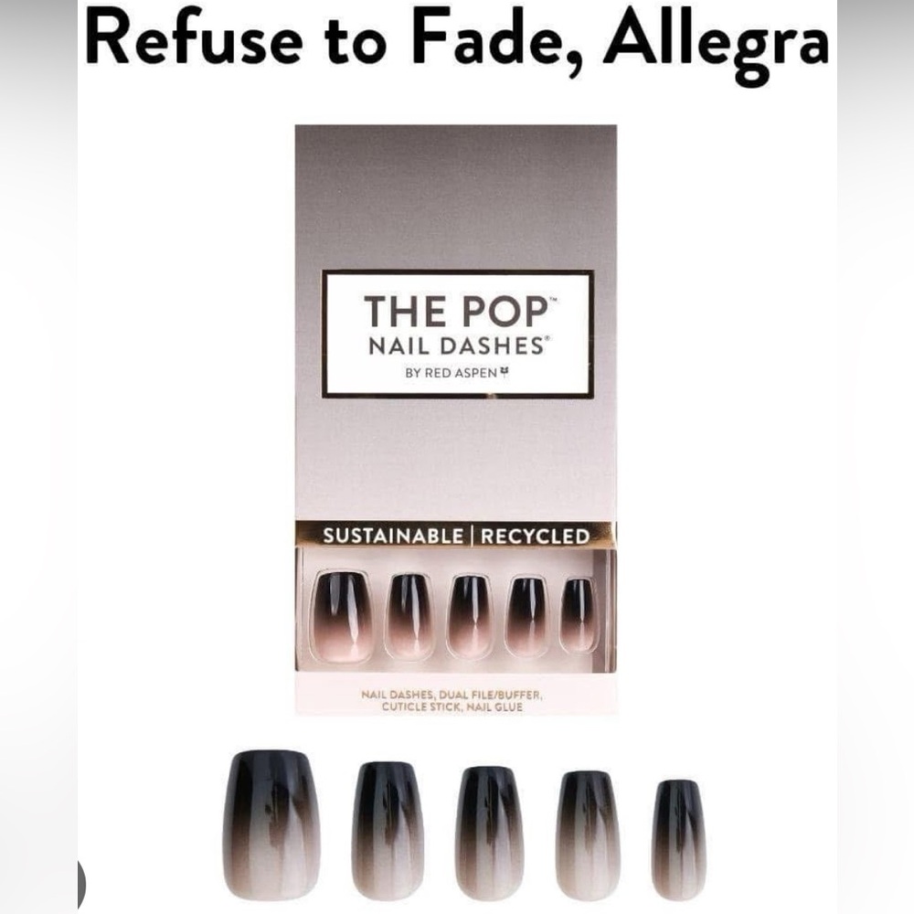 PARTIAL (20 nails) Red Aspen Nail Dashes- Refuse to Fade, Allegra